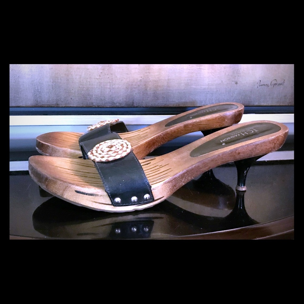 TCH Fashion Made in Brazil Wood Sole, kitten heel